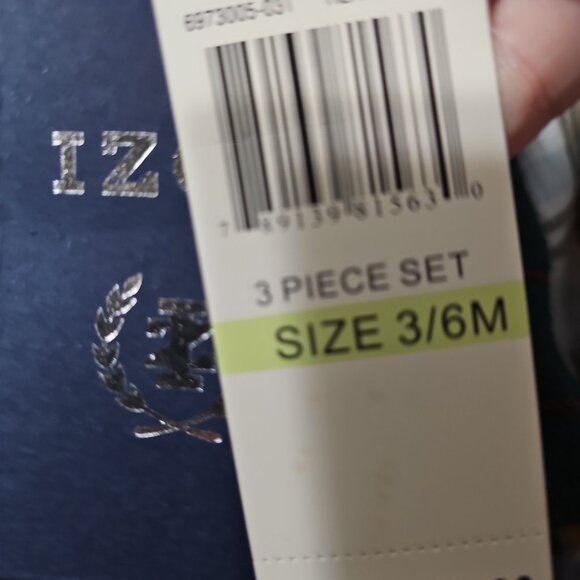 Y2K IZOD 3-Piece Jacket, Tee & Joggers Set – 3–6 Months (NWT) - Picture 2 of 2